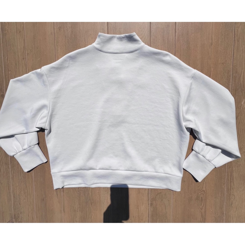OGIO LOG861 Womens White Quarter Zip Mock Neck Pullover Sweatshirt 2XL - Picture 2 of 12